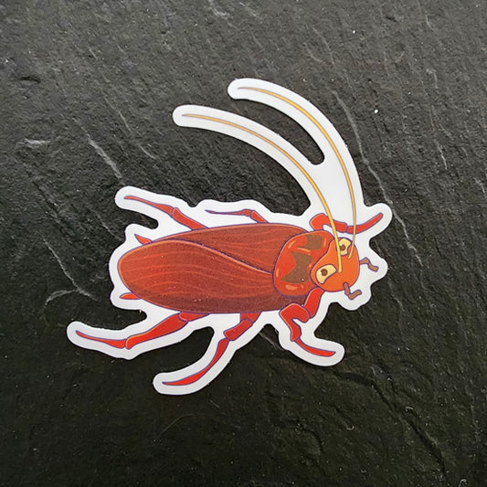Cockroach Die Cut Sticker (3"x3") image 0