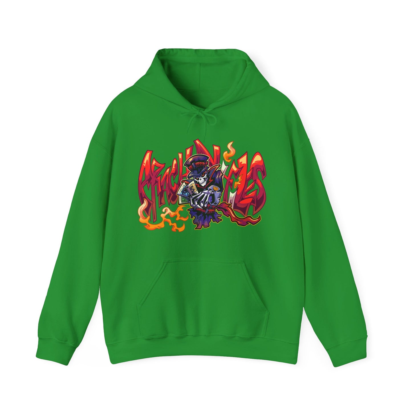 Graffiti Skeleton Hooded Sweatshirt