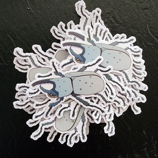 Beetle Die Cut Sticker (4"x3") image 1