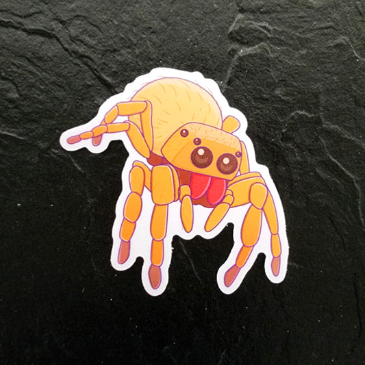Jumping Spider Die Cut Sticker (3"x3") image 0