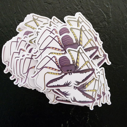 Whip Spider Die Cut Sticker (4"x3") image 1