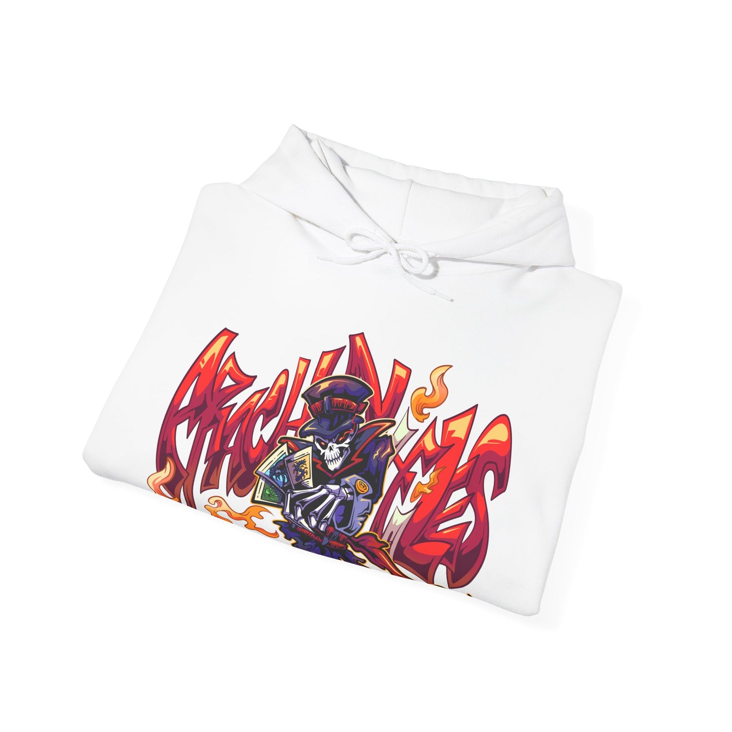 Graffiti Skeleton Hooded Sweatshirt