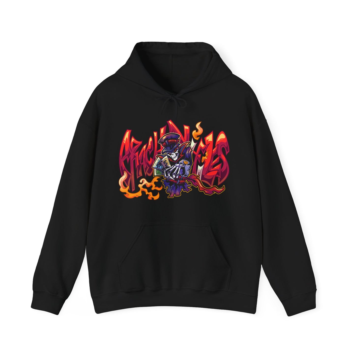 Graffiti Skeleton Hooded Sweatshirt