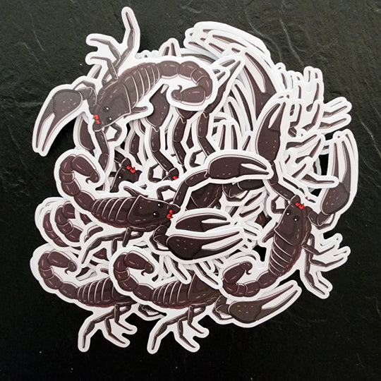 Scorpion Die Cut Sticker (4"x3") image 1
