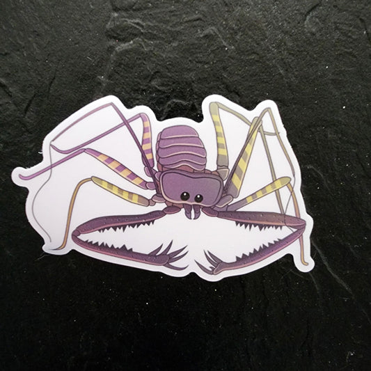 Whip Spider Die Cut Sticker (4"x3") image 0