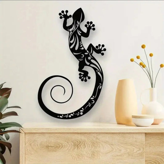 Metal Gecko Wall Art