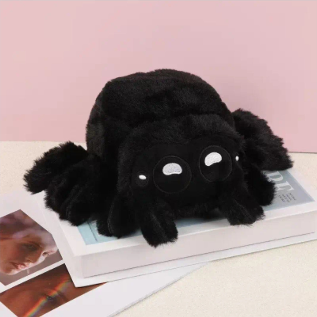 Jumping Spider Plush – Adorable Black & White Spider Friend
