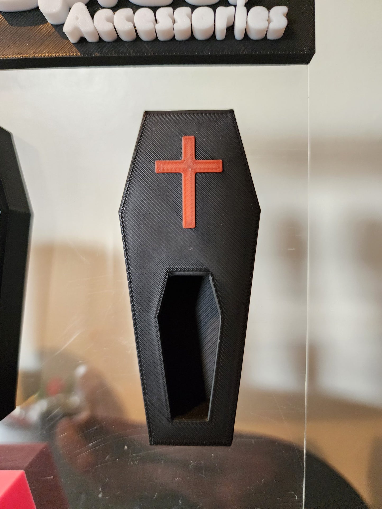 Jumping Spider Coffin Hides - Black Red Cross image